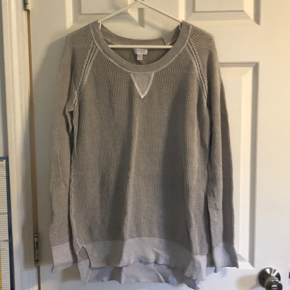 A Pea in the Pod oversized knit sweater.